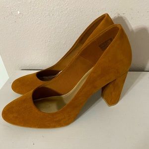 Suede Block Heels - New